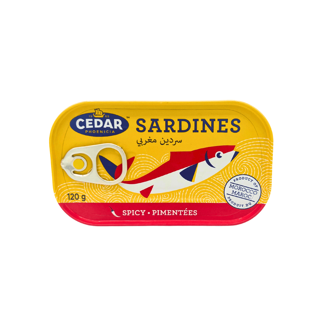Cedar: Sardines, Spicy, 120g