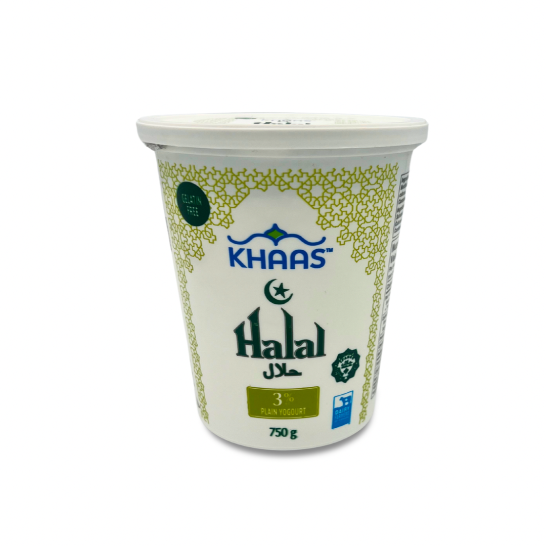 KHAAS: Plain Yogurt 3% M.F. 750g
