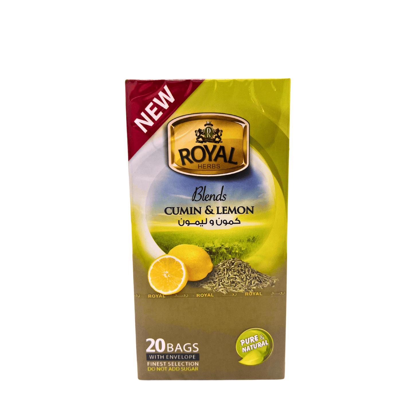Royal Herbs: Blends Cumin & Lemon, 20 Bags