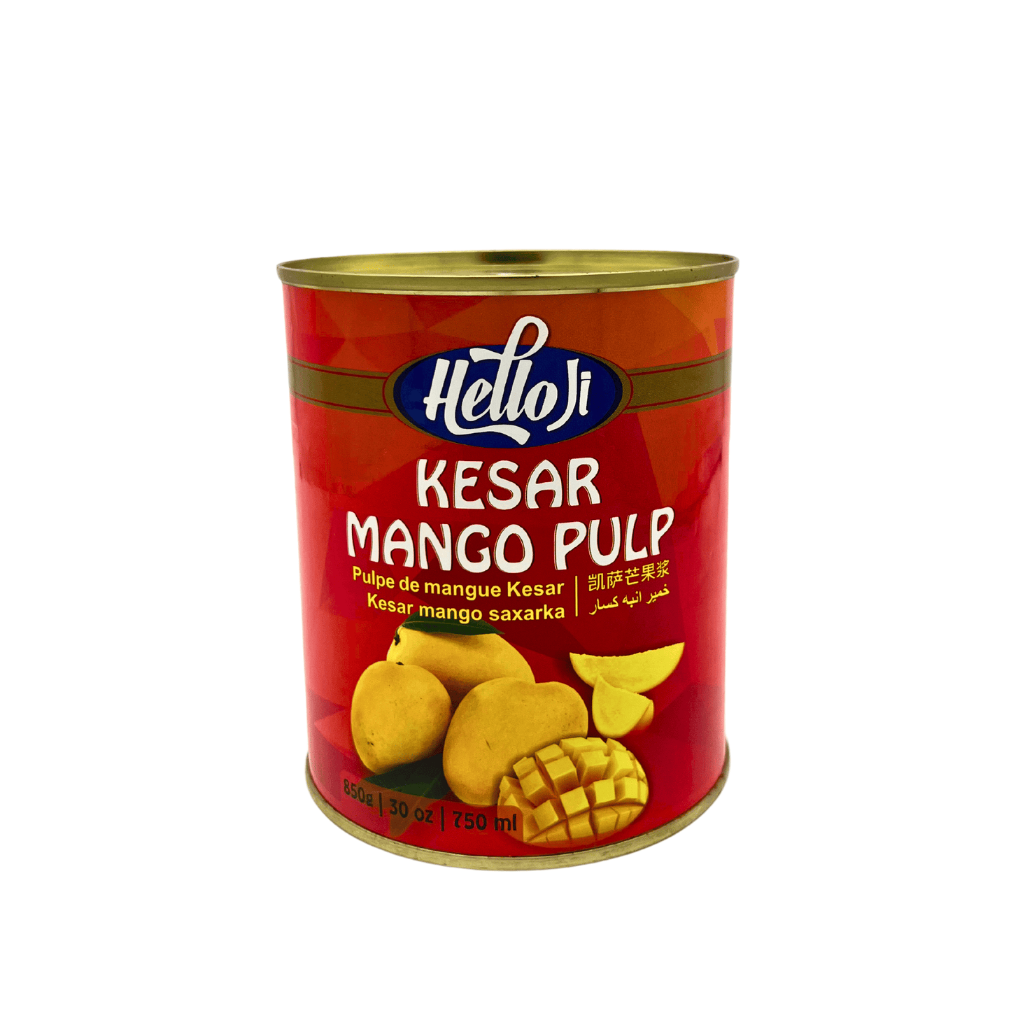 Hello ji: kesar Mango Pulp, 850 g