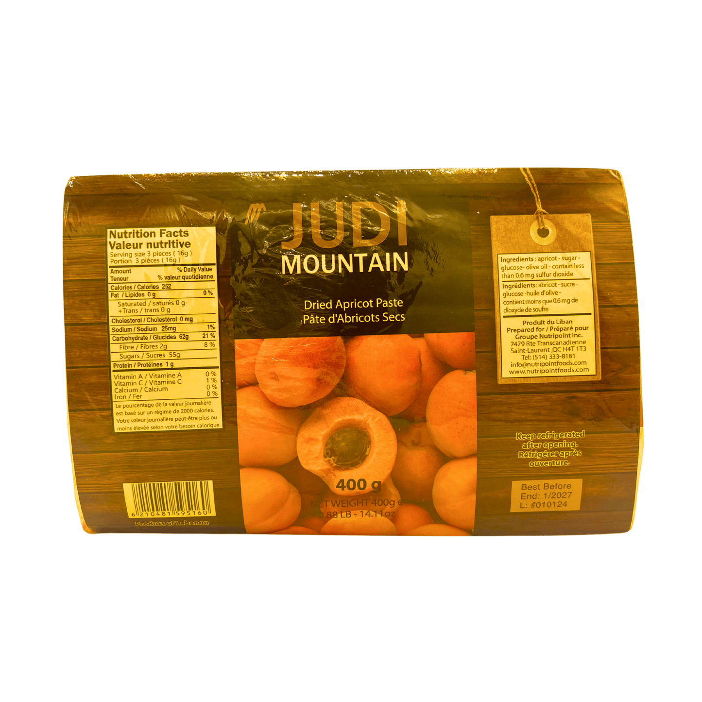 Judi Mountain: Dried Apricots Paste, 400 g