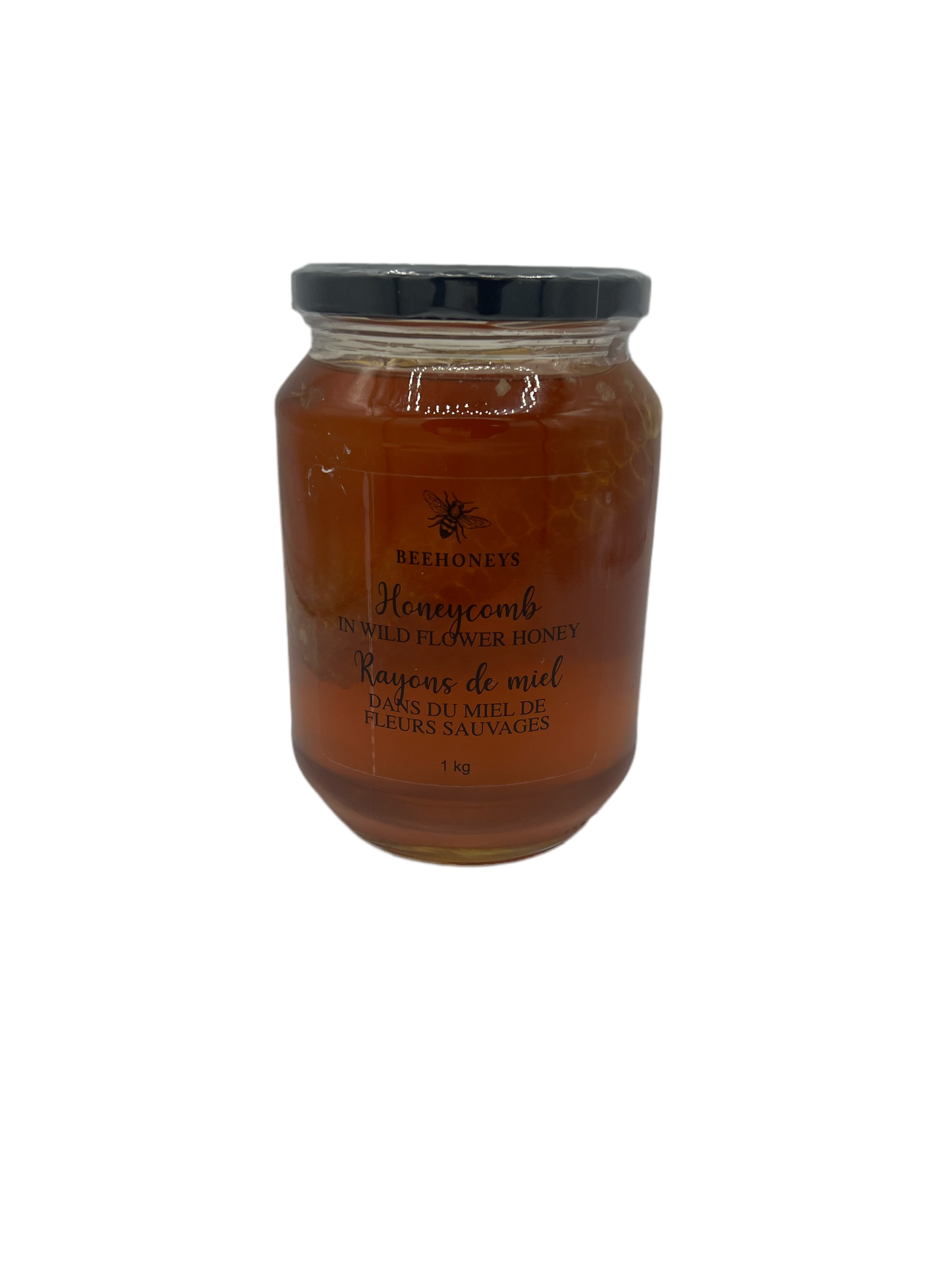 Beehoneys: honeycomb in wild flower honey, 1 kg