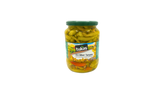 Tukas: Pickled Long Hot Peppers, 680g