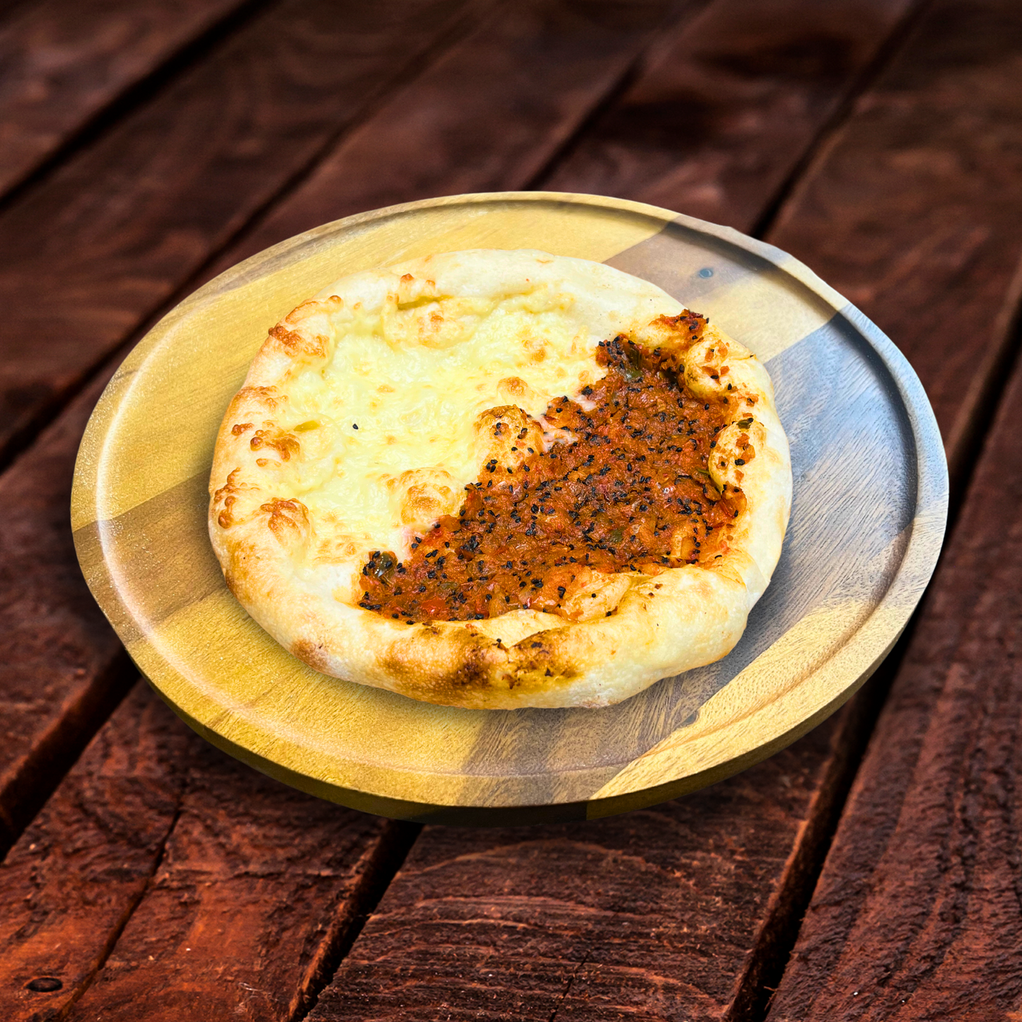 Mix Cheese and Mhamara Manakeesh  8"