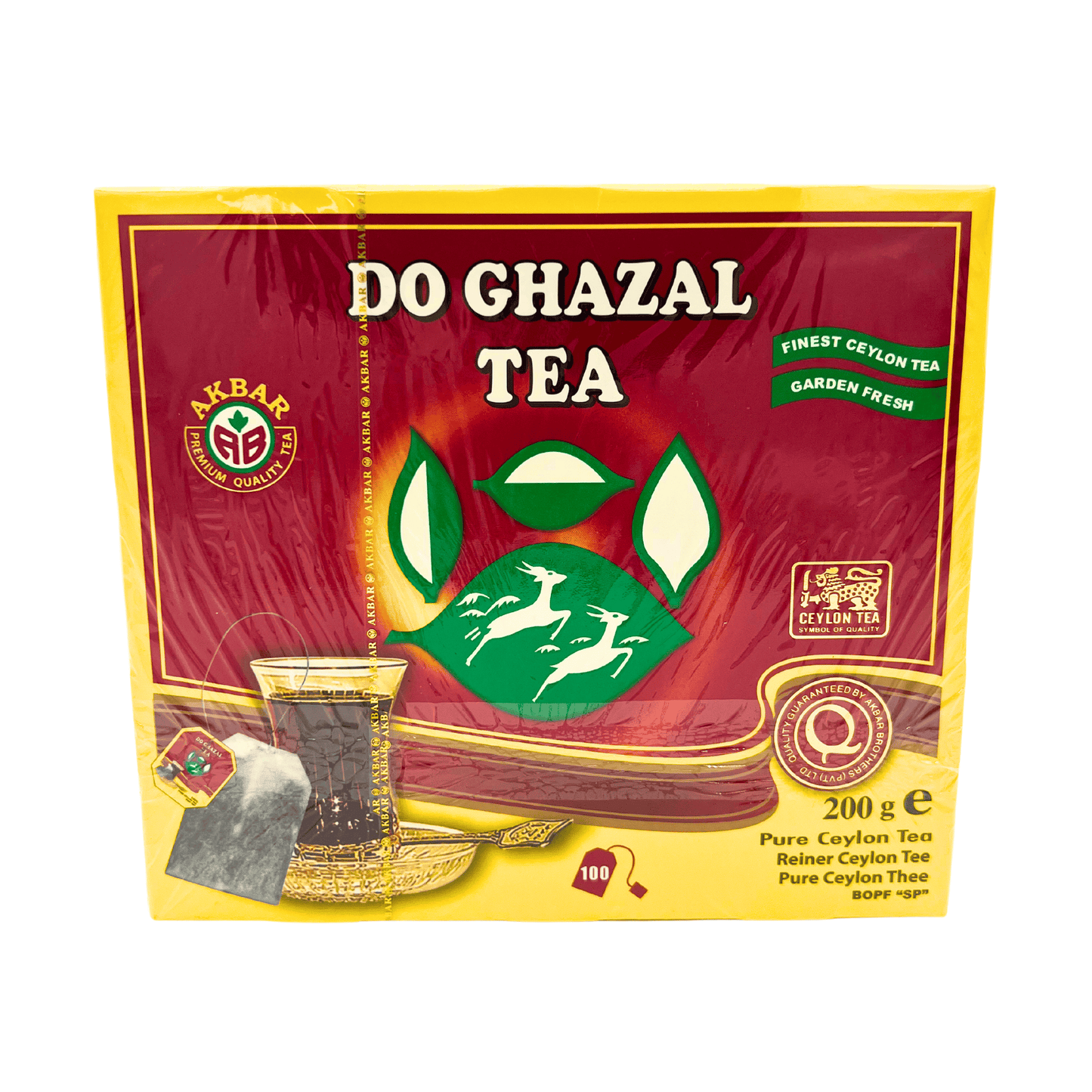 Do Ghazal Tea: Pur Ceylon Tea, BOPF"SP", 100 Bag