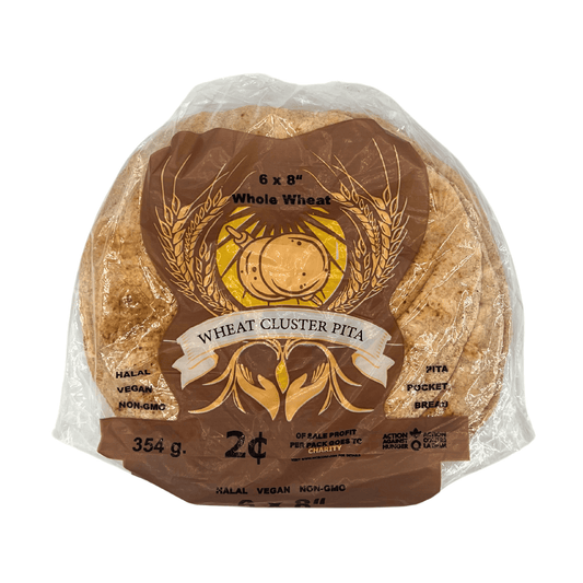 Wheat Cluster Pita: Whole Wheat 6x8", 354 g