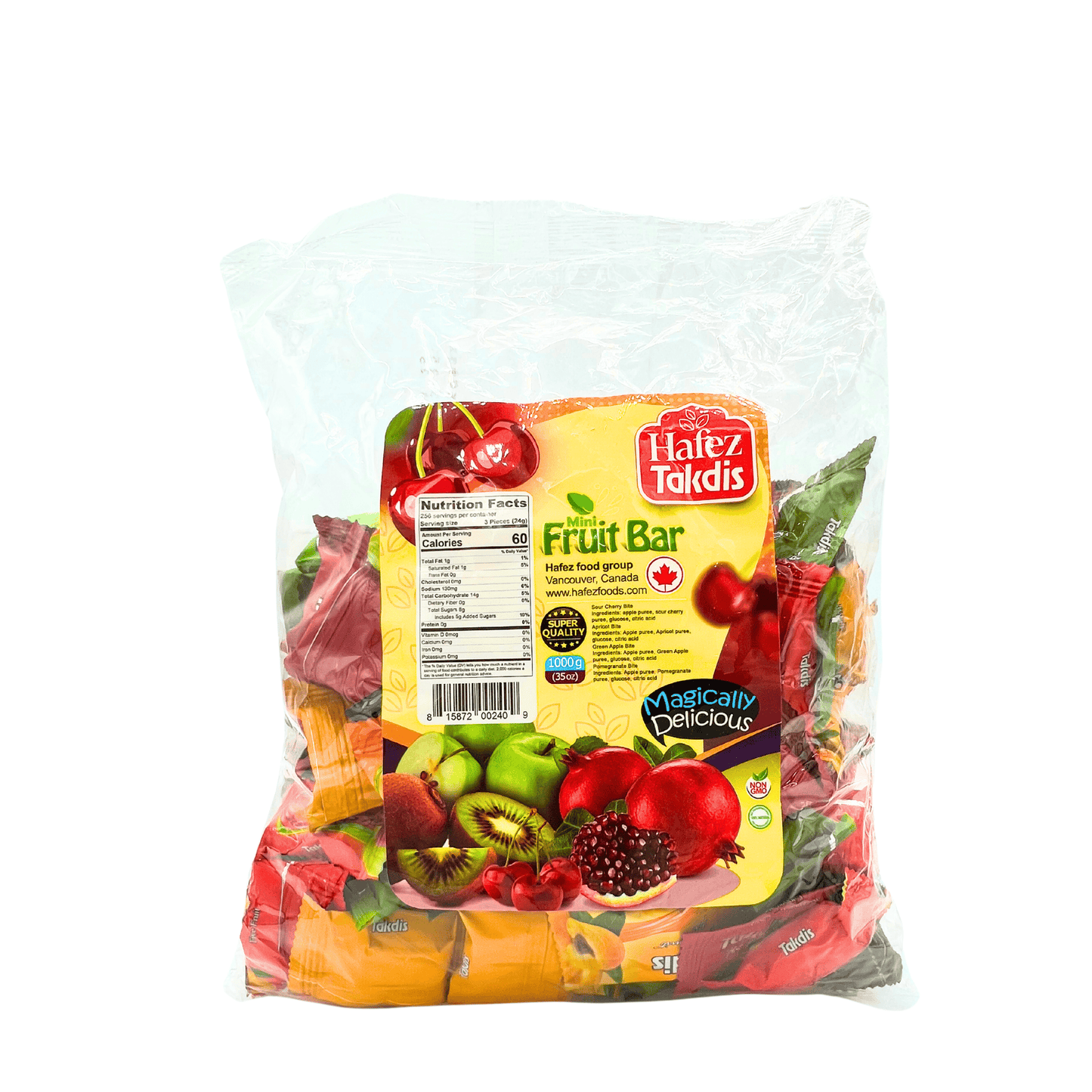 Hafez Takdis: Mini Fruit Bar, 100% Natural, 1000g